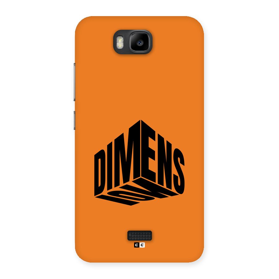 Dimension Typography Back Case for Honor Bee