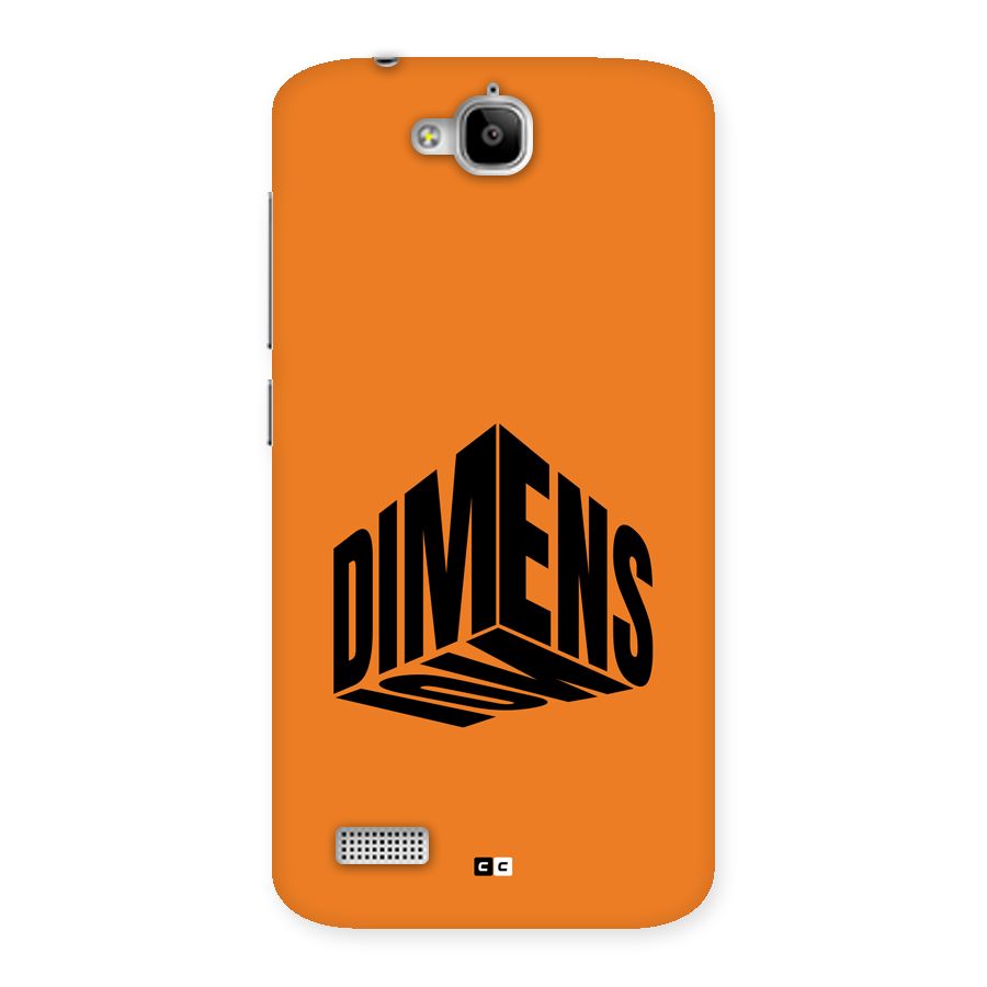 Dimension Typography Back Case for Honor Holly