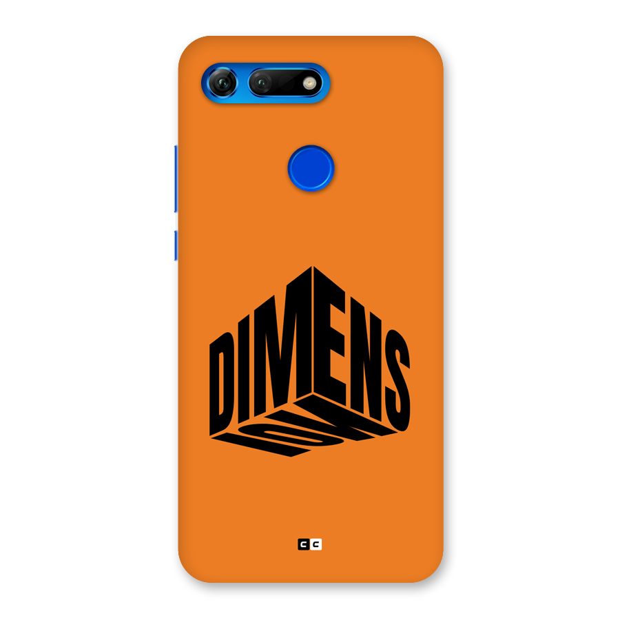 Dimension Typography Back Case for Honor View 20
