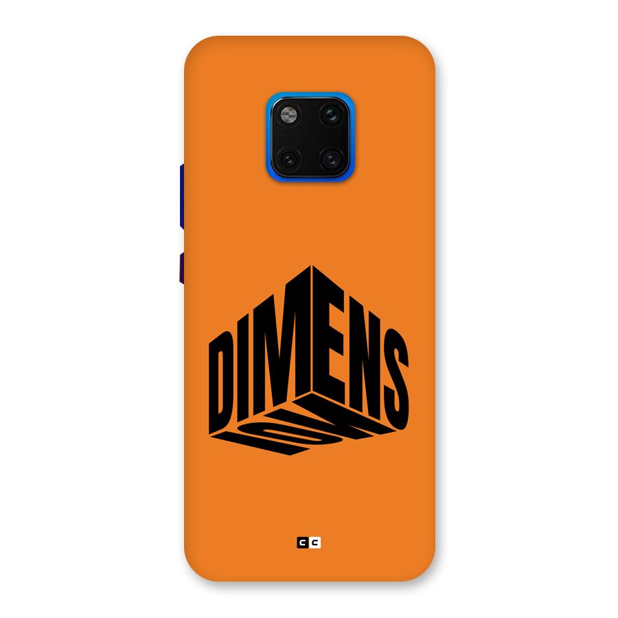 Dimension Typography Back Case for Huawei Mate 20 Pro