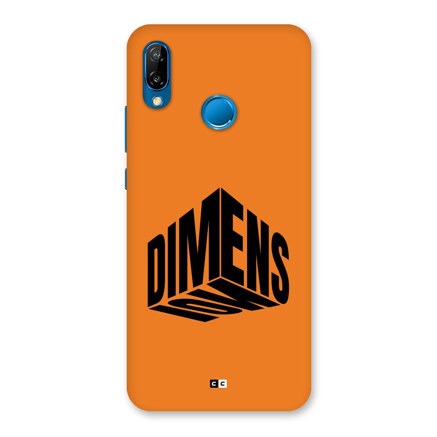Dimension Typography Back Case for Huawei P20 Lite