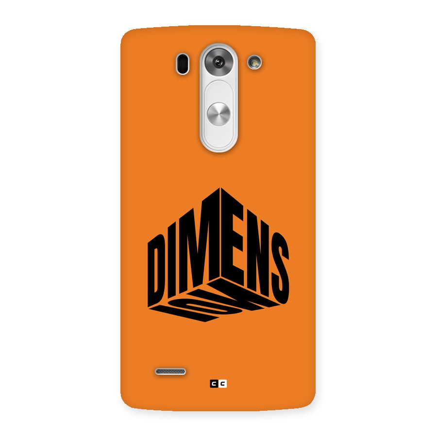 Dimension Typography Back Case for LG G3 Beat