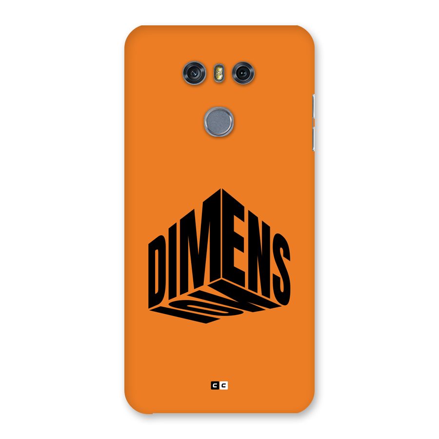 Dimension Typography Back Case for LG G6