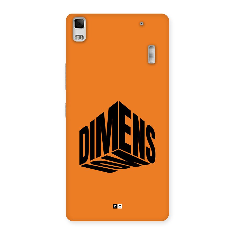 Dimension Typography Back Case for Lenovo A7000