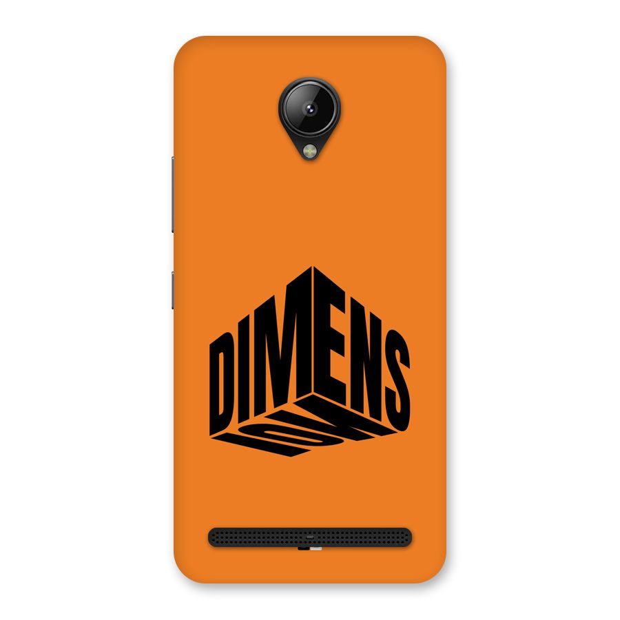 Dimension Typography Back Case for Lenovo C2
