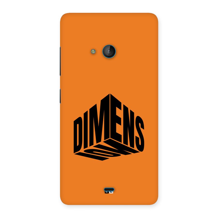 Dimension Typography Back Case for Lumia 540
