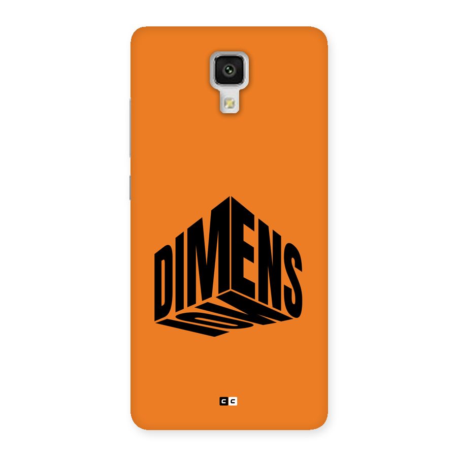 Dimension Typography Back Case for Mi4