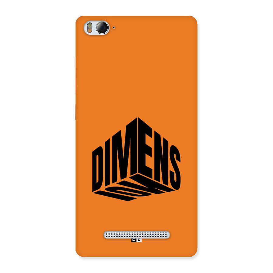 Dimension Typography Back Case for Mi4i