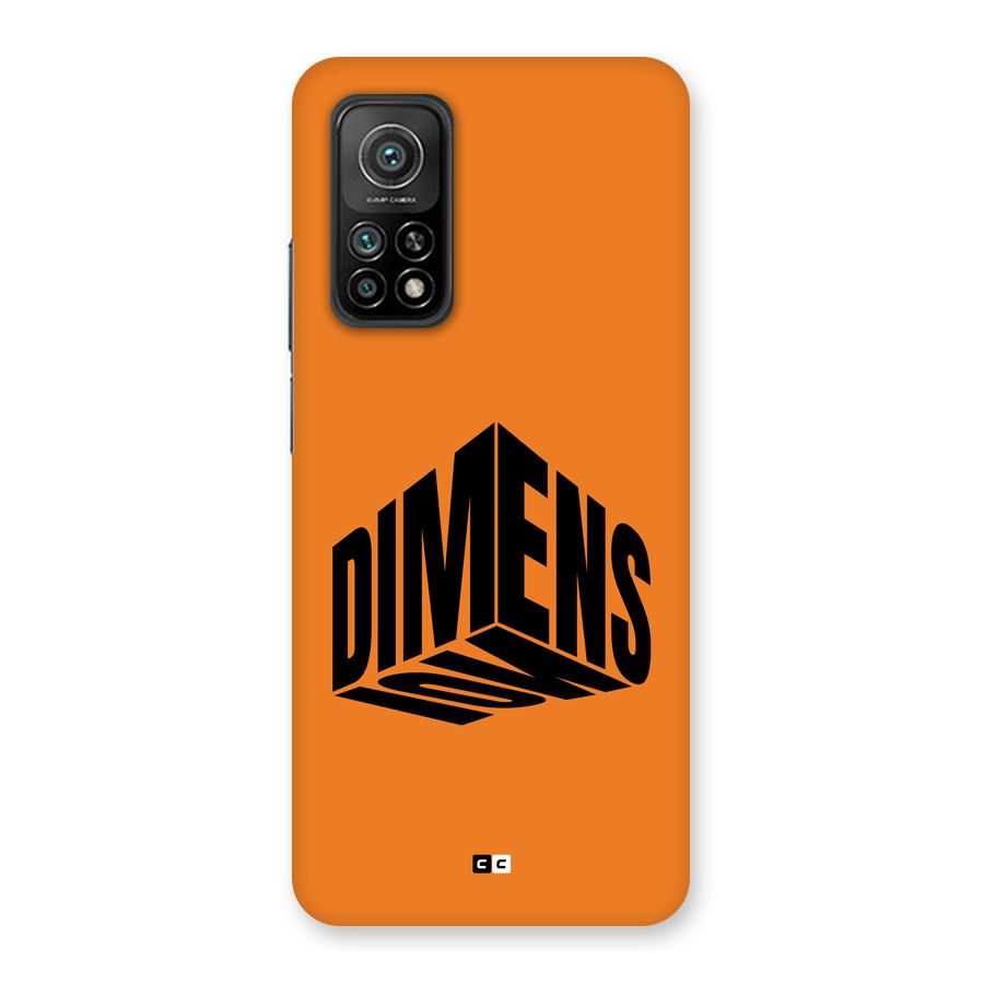 Dimension Typography Back Case for Mi 10T 5G