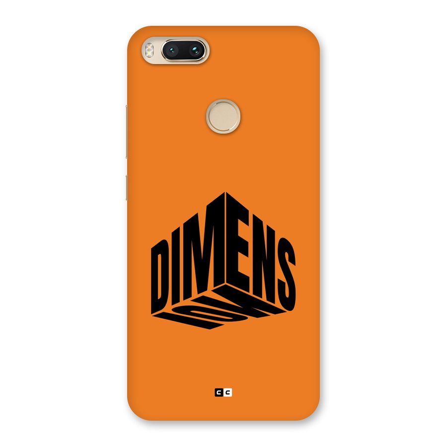 Dimension Typography Back Case for Mi A1