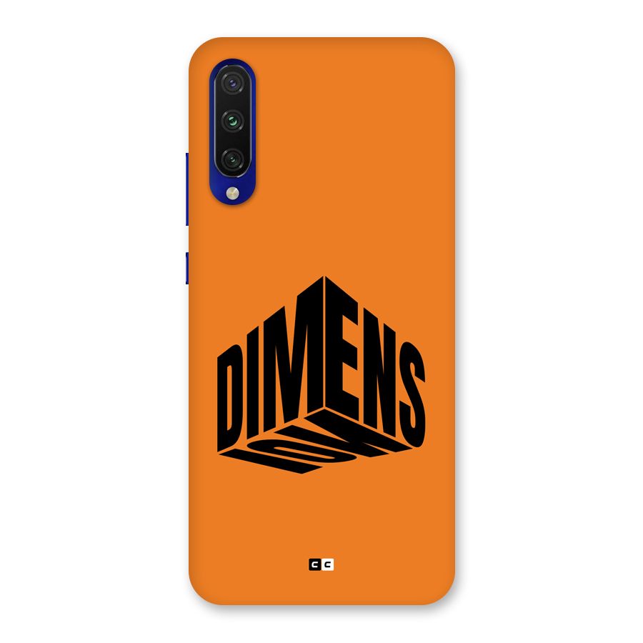 Dimension Typography Back Case for Mi A3