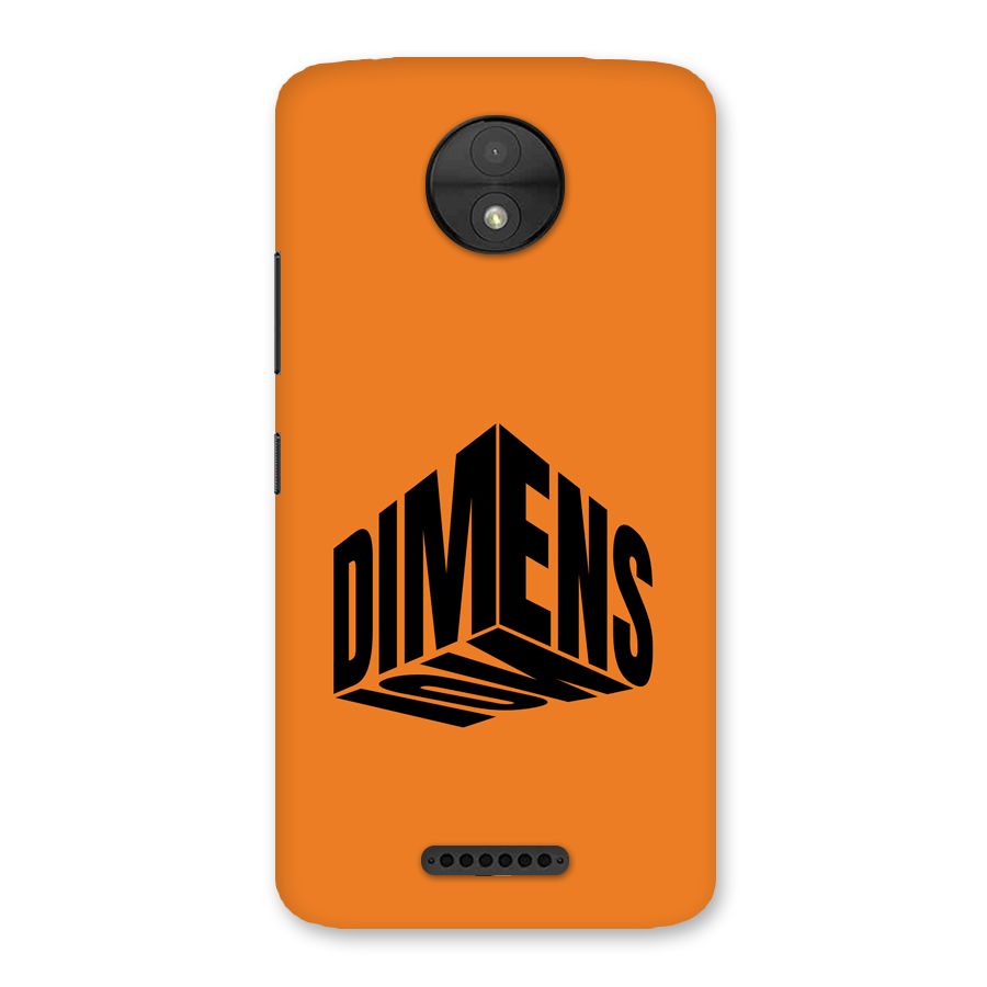 Dimension Typography Back Case for Moto C