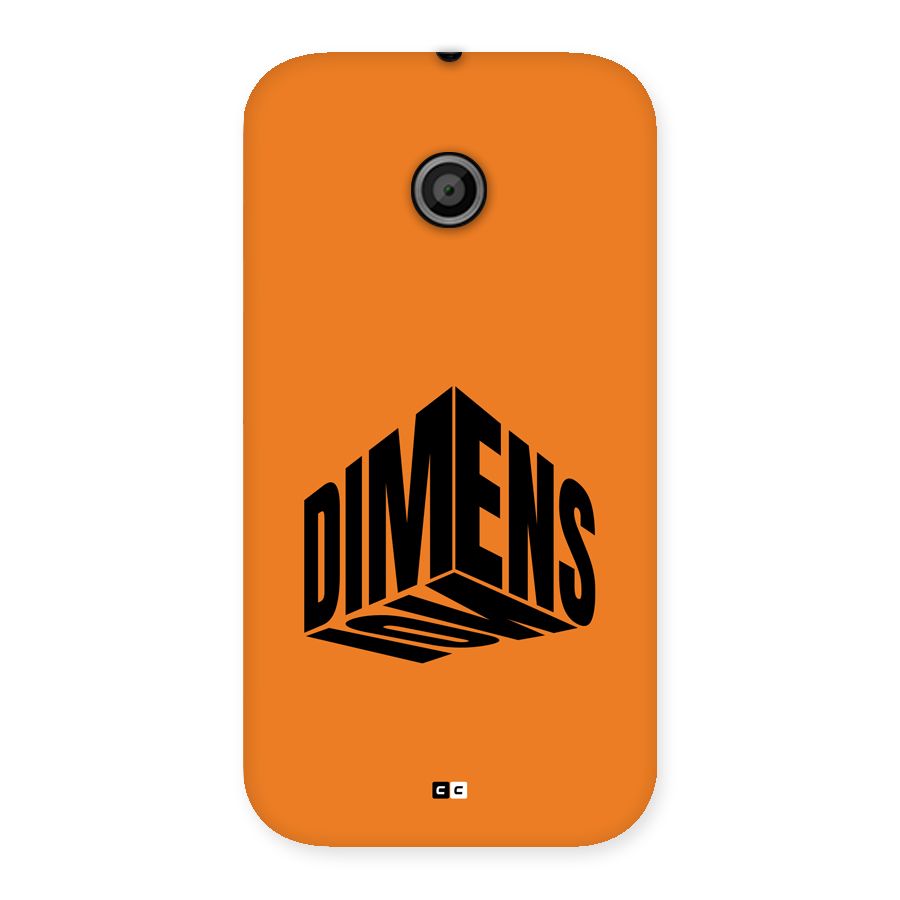 Dimension Typography Back Case for Moto E