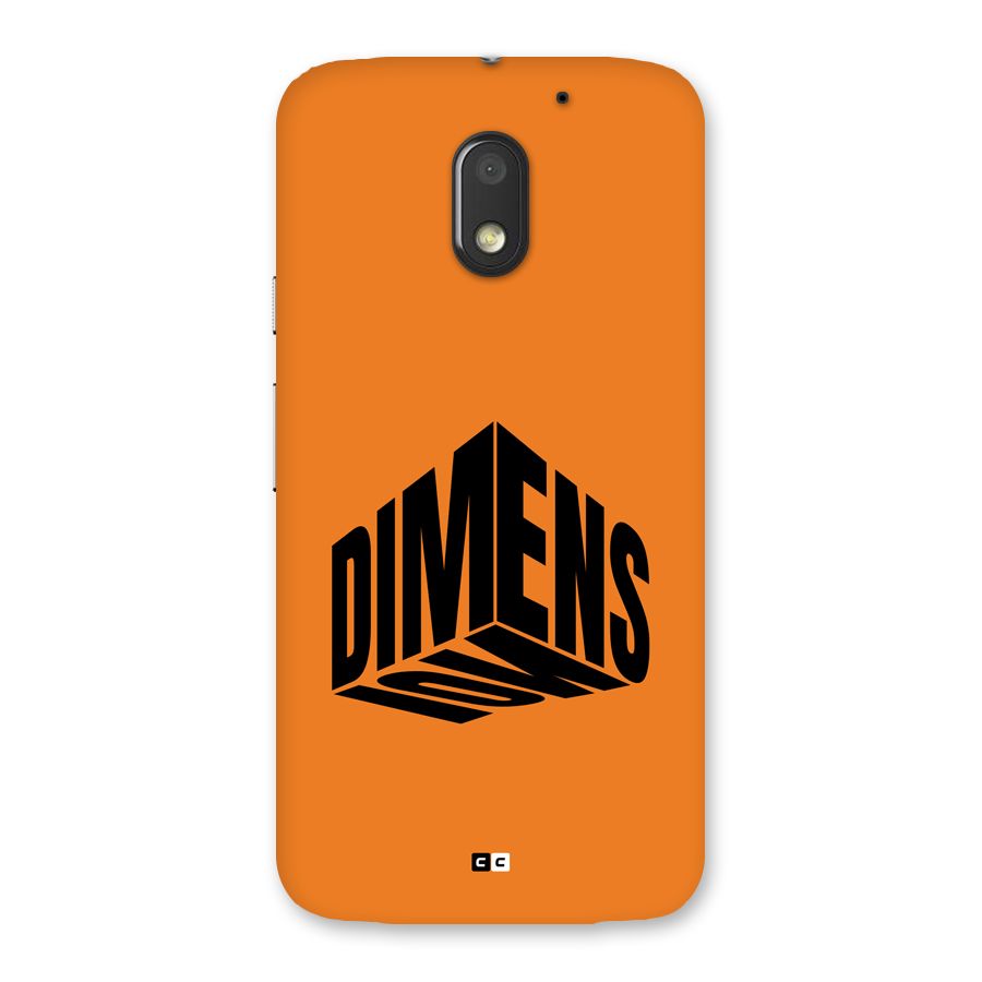 Dimension Typography Back Case for Moto E3 Power