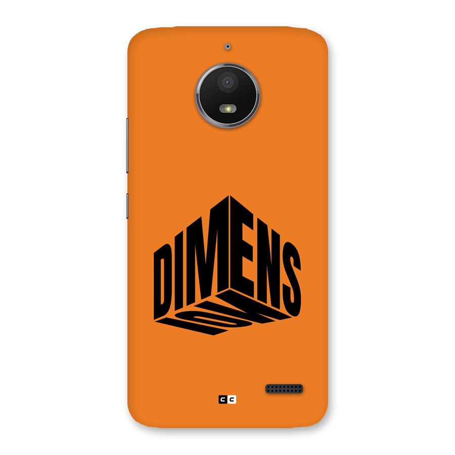 Dimension Typography Back Case for Moto E4