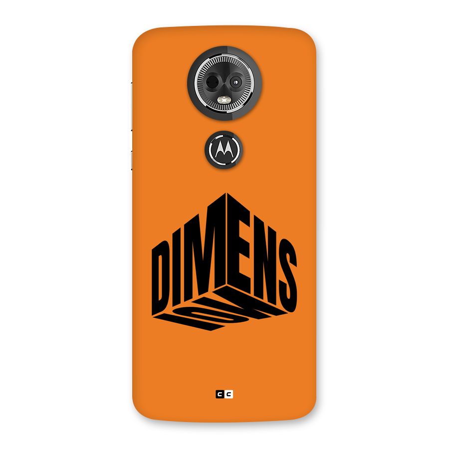 Dimension Typography Back Case for Moto E5 Plus