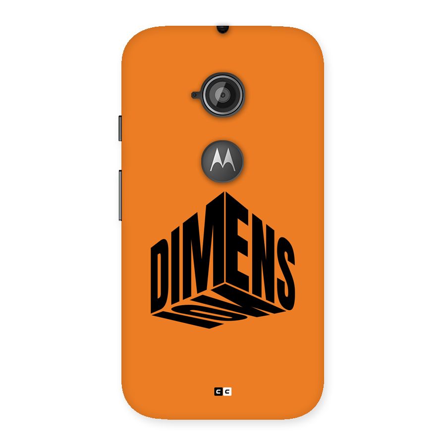 Dimension Typography Back Case for Moto E 2nd Gen