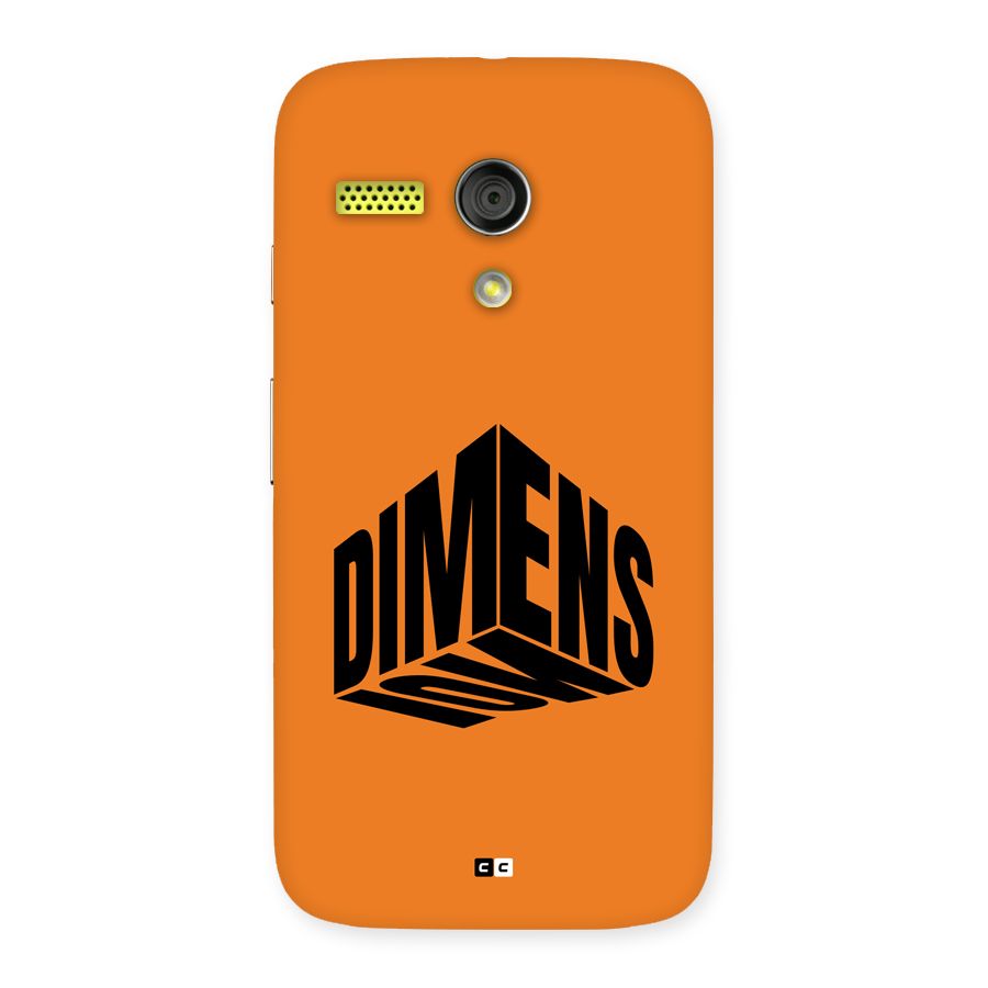 Dimension Typography Back Case for Moto G