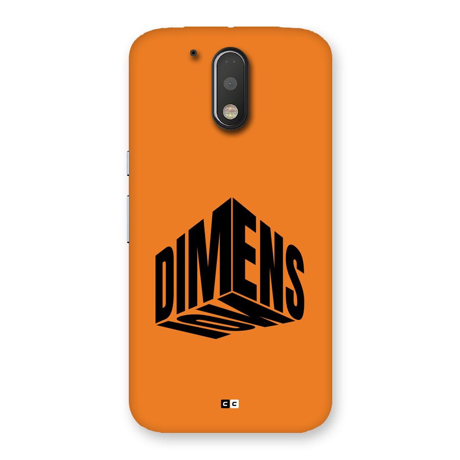 Dimension Typography Back Case for Moto G4