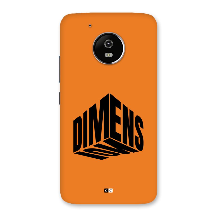 Dimension Typography Back Case for Moto G5