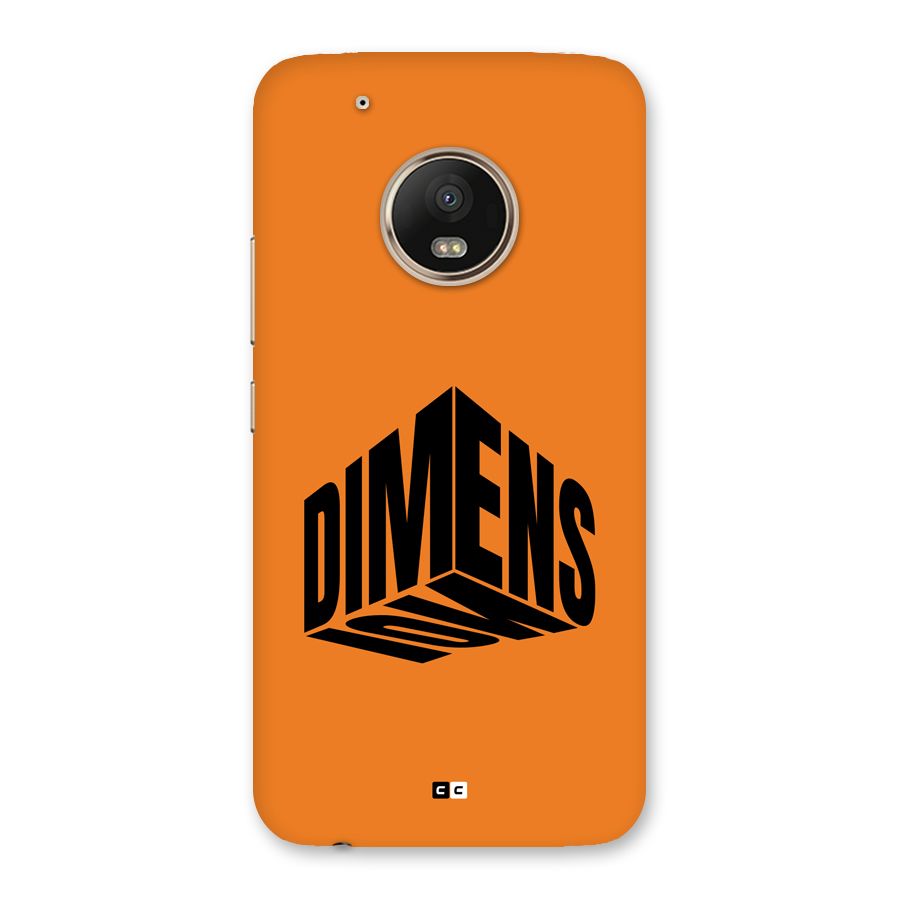 Dimension Typography Back Case for Moto G5 Plus