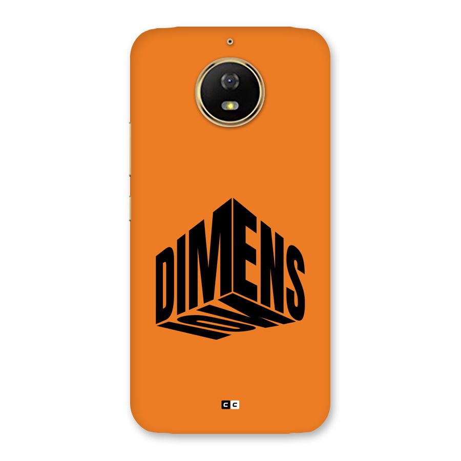 Dimension Typography Back Case for Moto G5s