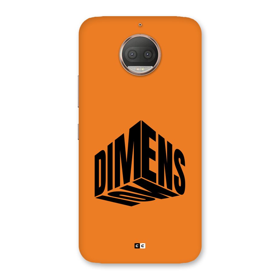 Dimension Typography Back Case for Moto G5s Plus