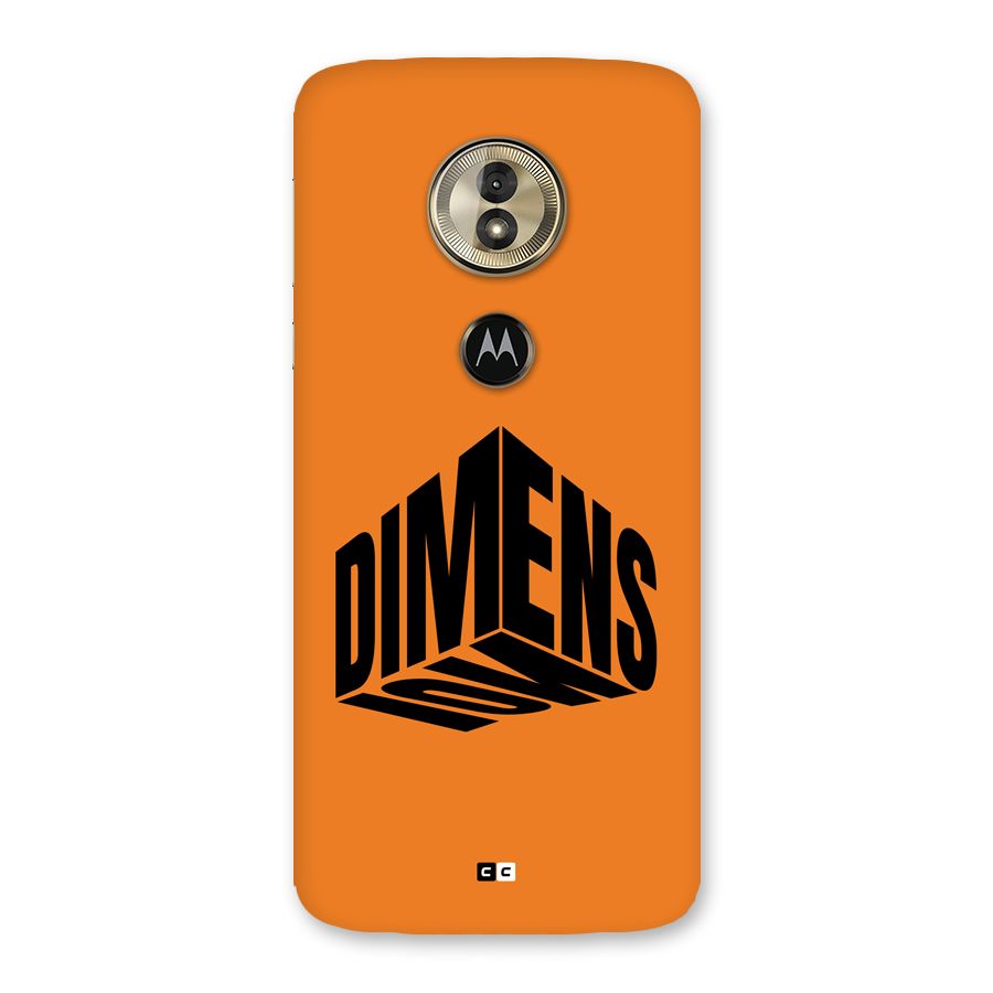 Dimension Typography Back Case for Moto G6 Play