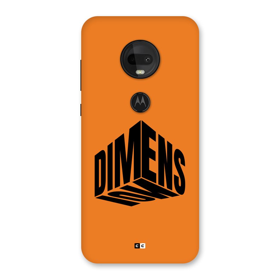 Dimension Typography Back Case for Moto G7