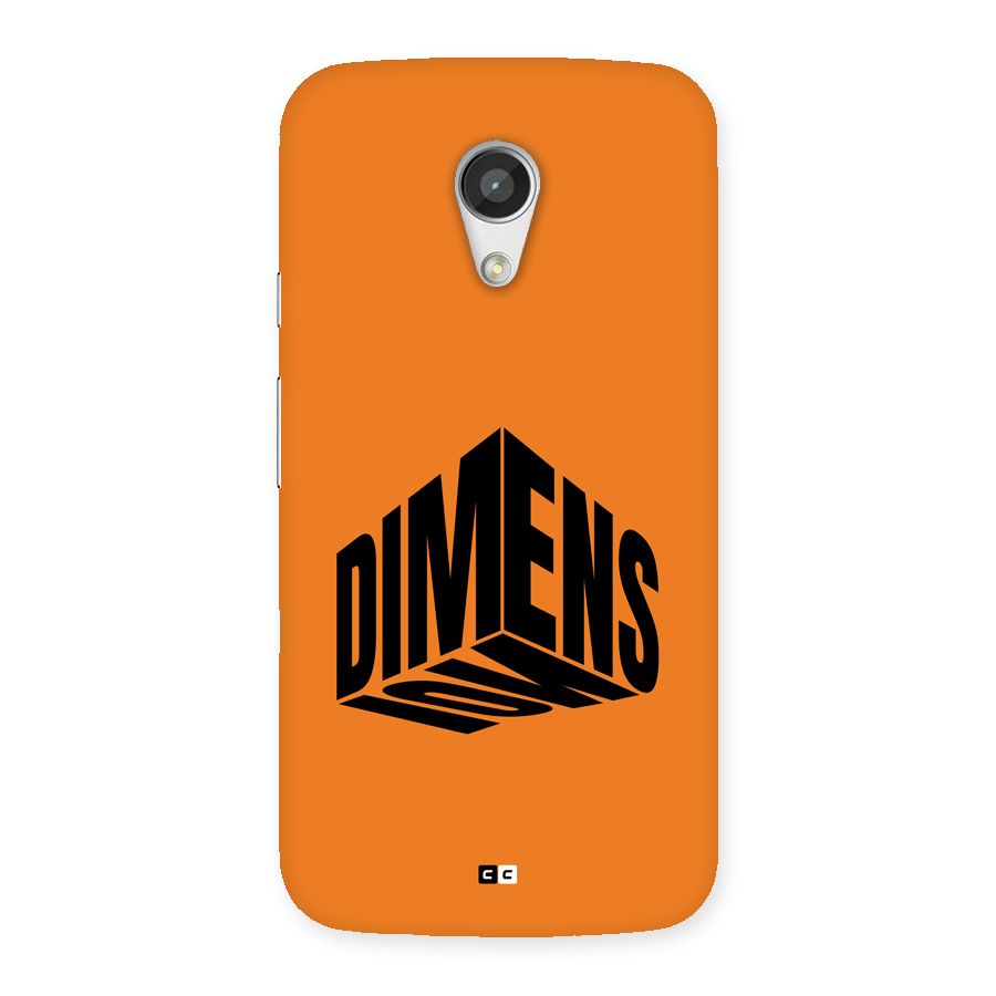 Dimension Typography Back Case for Moto G 2nd Gen