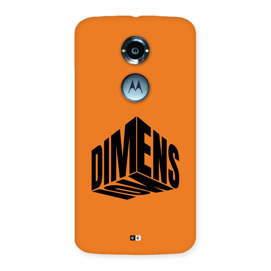 Dimension Typography Back Case for Moto X2