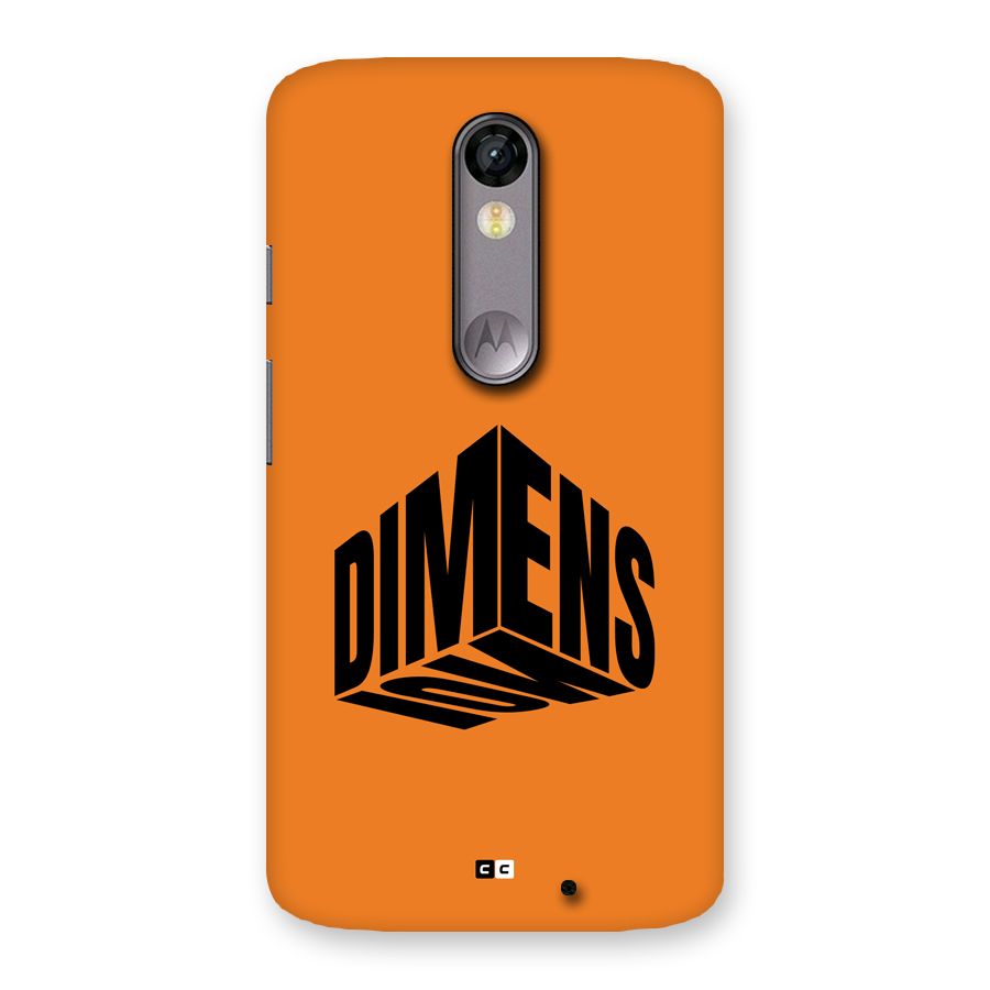 Dimension Typography Back Case for Moto X Force