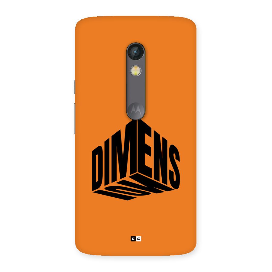 Dimension Typography Back Case for Moto X Play