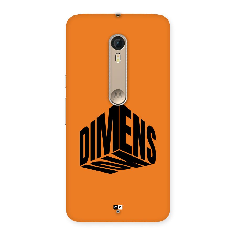 Dimension Typography Back Case for Moto X Style
