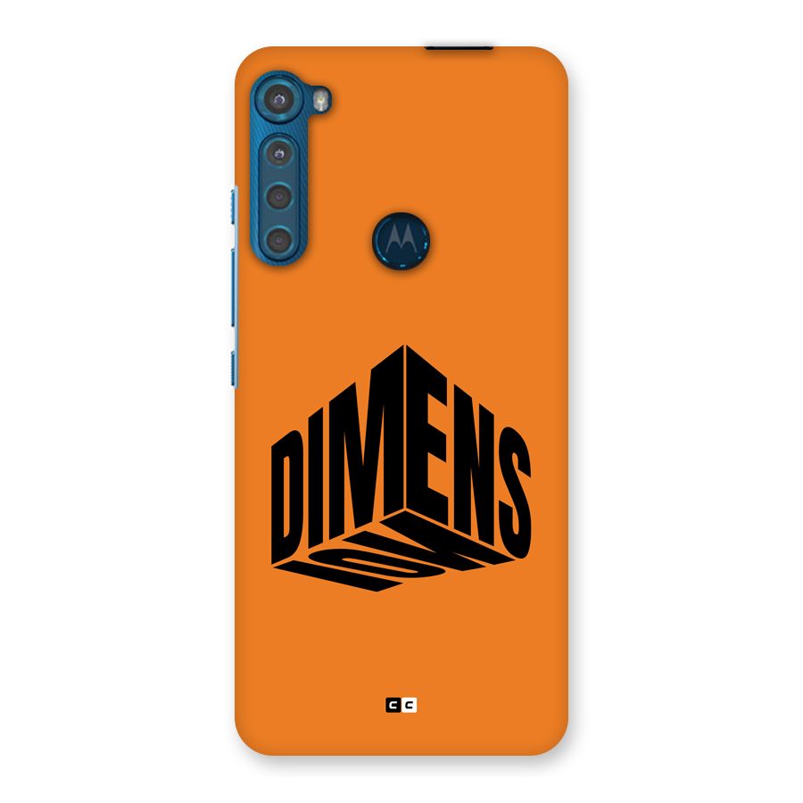 Dimension Typography Back Case for Motorola One Fusion Plus