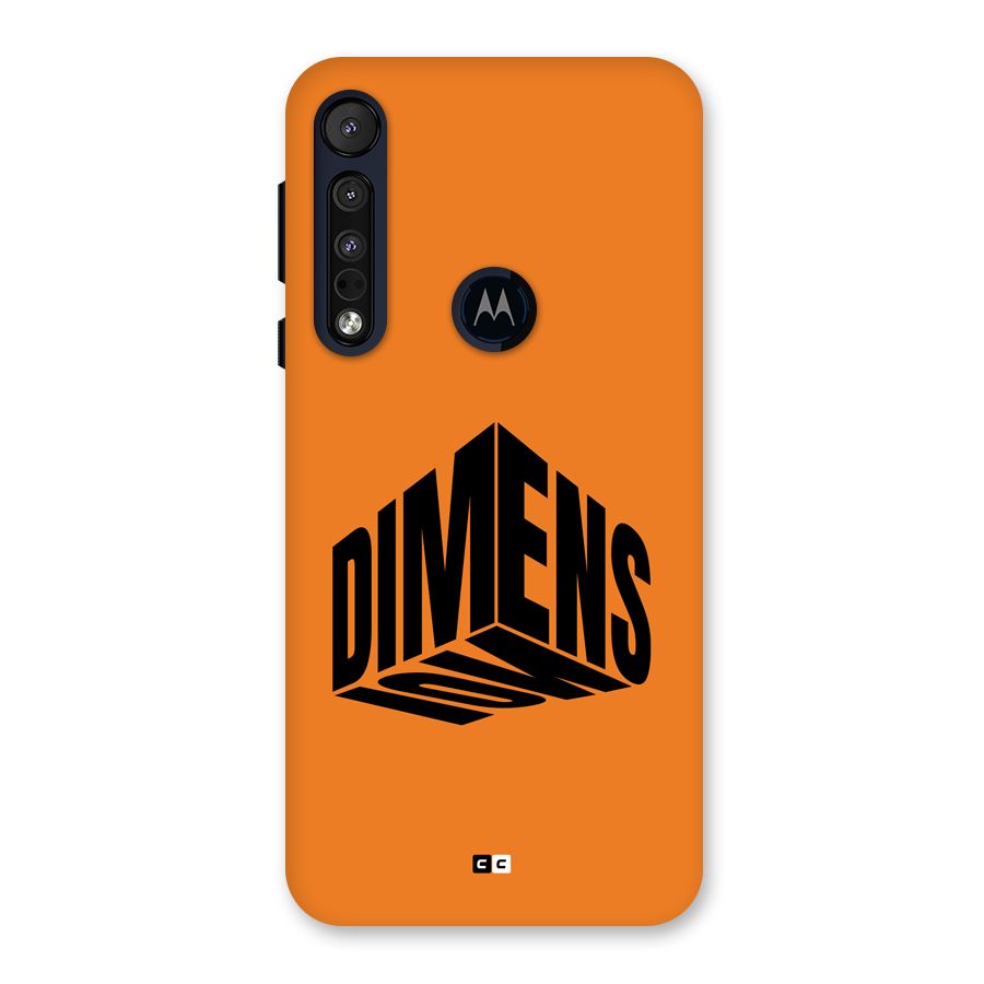 Dimension Typography Back Case for Motorola One Macro