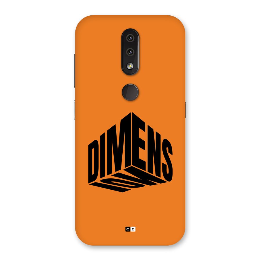 Dimension Typography Back Case for Nokia 4.2