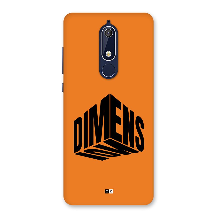 Dimension Typography Back Case for Nokia 5.1