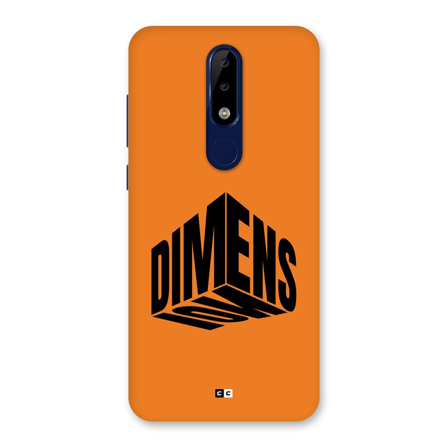 Dimension Typography Back Case for Nokia 5.1 Plus