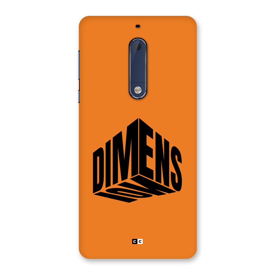 Dimension Typography Back Case for Nokia 5