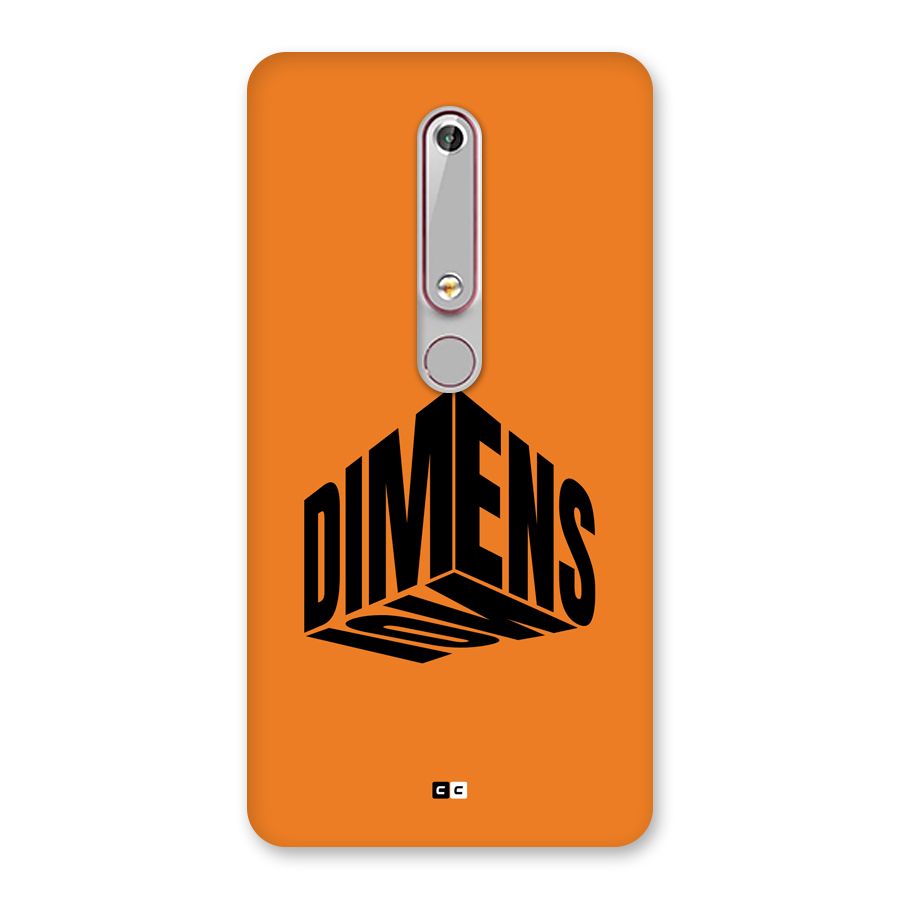 Dimension Typography Back Case for Nokia 6.1