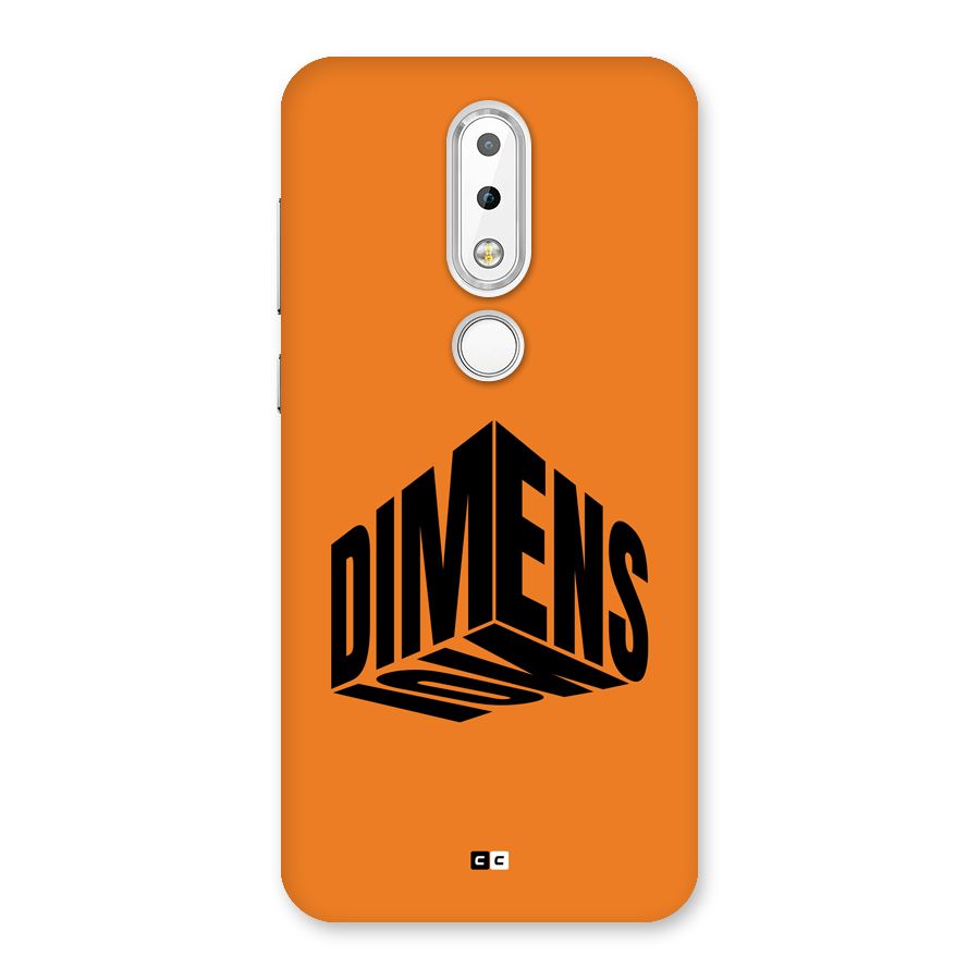 Dimension Typography Back Case for Nokia 6.1 Plus