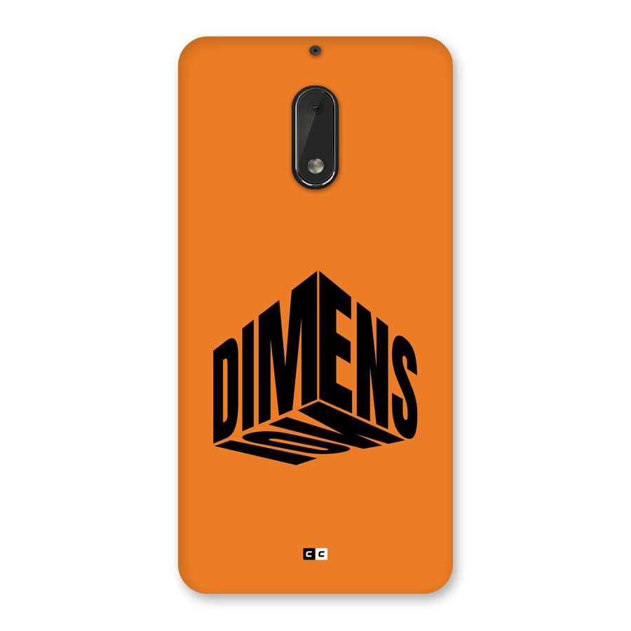 Dimension Typography Back Case for Nokia 6