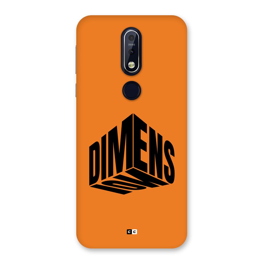 Dimension Typography Back Case for Nokia 7.1