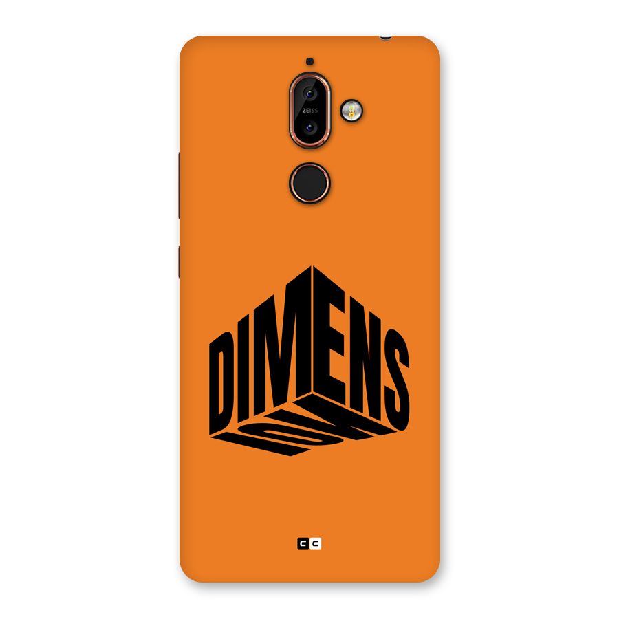 Dimension Typography Back Case for Nokia 7 Plus