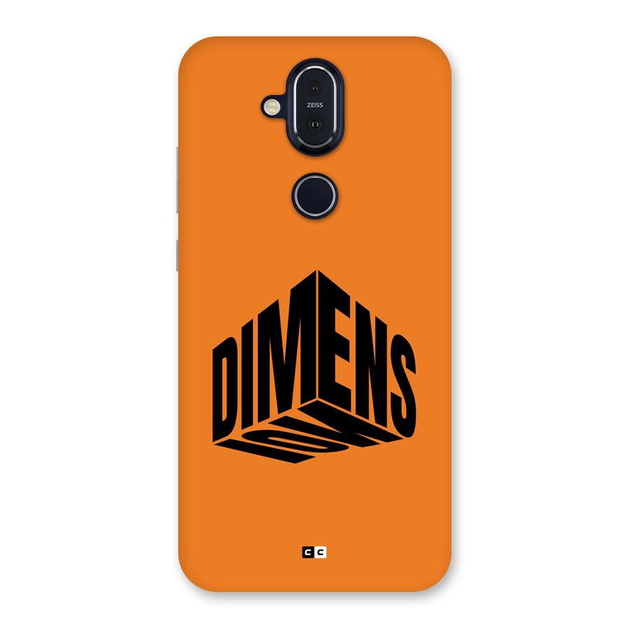 Dimension Typography Back Case for Nokia 8.1