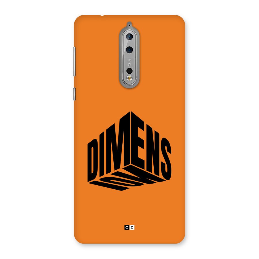 Dimension Typography Back Case for Nokia 8
