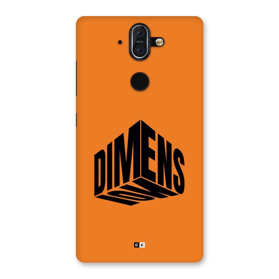 Dimension Typography Back Case for Nokia 8 Sirocco