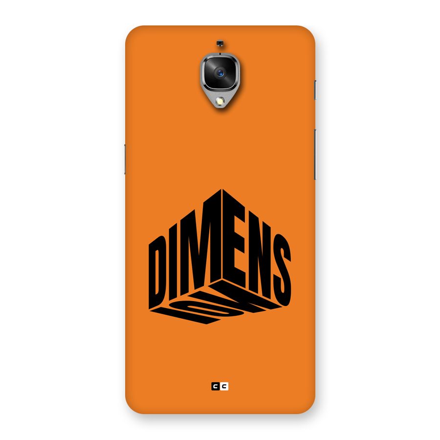 Dimension Typography Back Case for OnePlus 3T