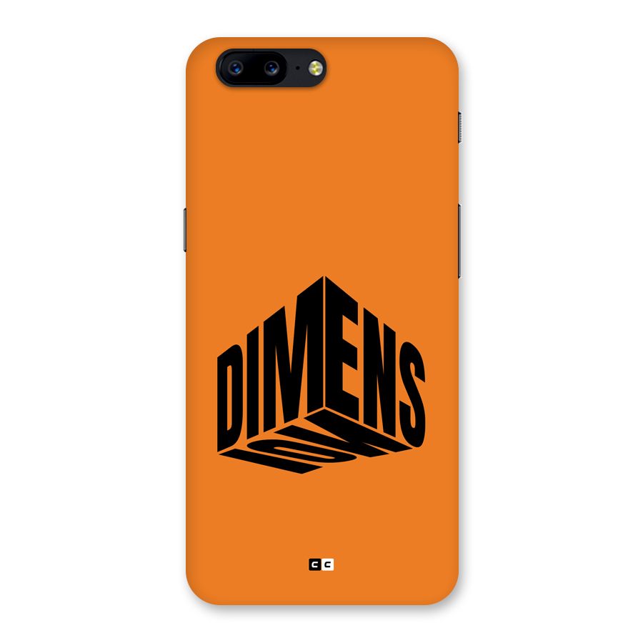Dimension Typography Back Case for OnePlus 5